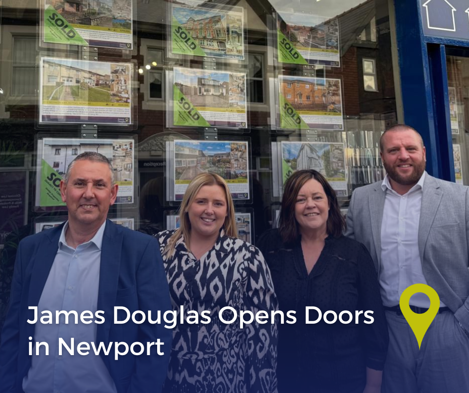 James Douglas Staff outside Newport office